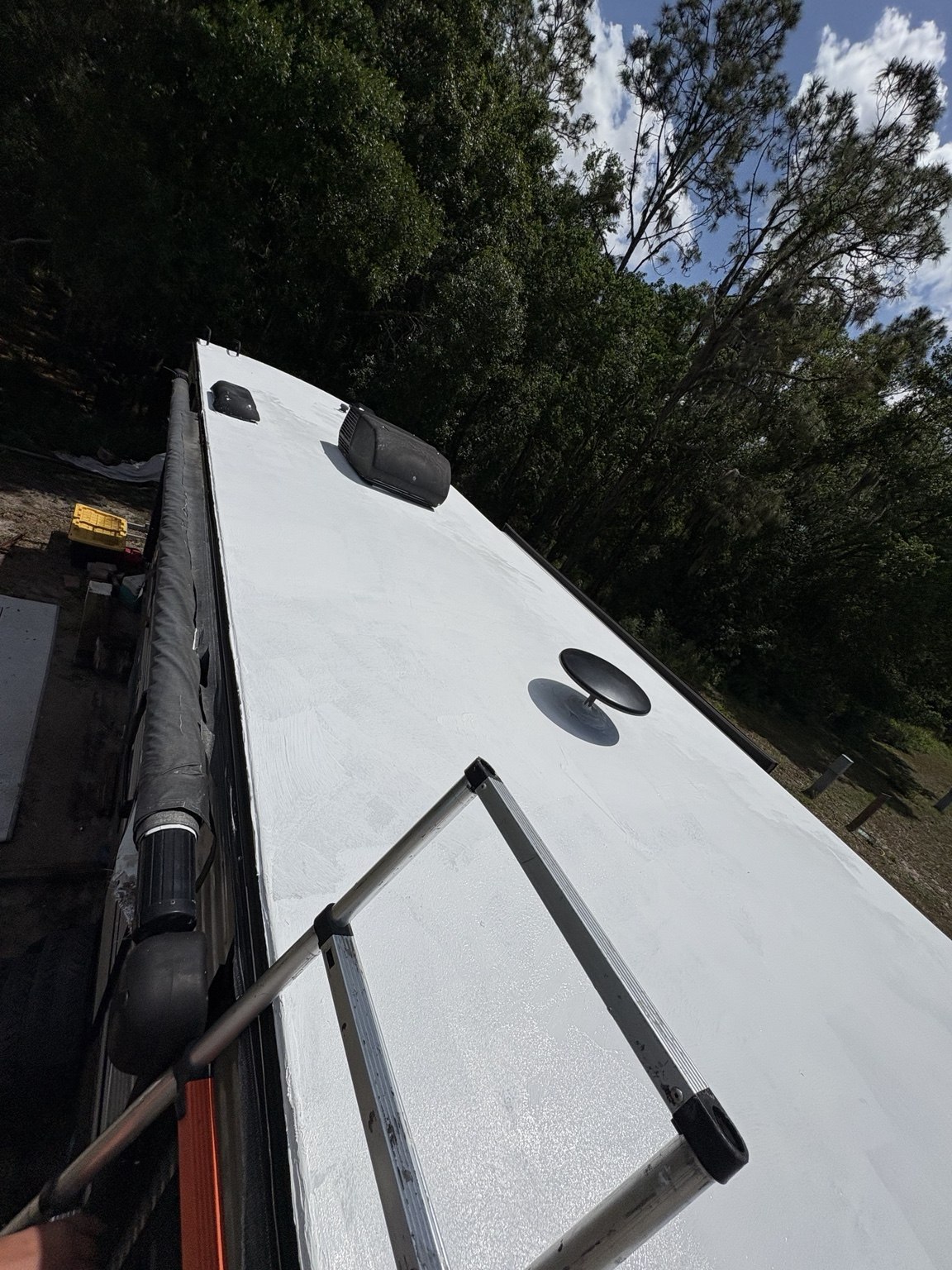 RV roof recoating